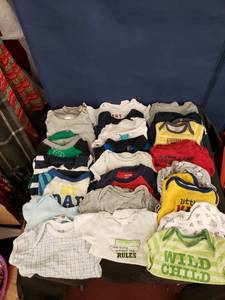 lot 7933 image: lot of 3-6mnth onesies shortlong sleeve (Baby Gap, Calvin Klein, Old Navy, etc...)