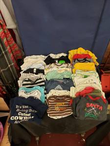 lot 7934 image: lot of 6mnth onesies shortlong sleeve (Carters, Polo, Cherokee, etc)