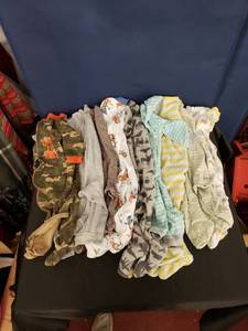 lot 7938 image: lot of 6-9mth one piece pjs