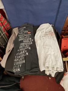 lot 8013 image: pair Harley Davidson long sleeve tees sz XL