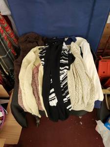 lot 8022 image: lot of sweaters sz L