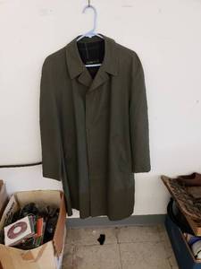 lot 8027 image: Vintage London Fog green trenchcoat