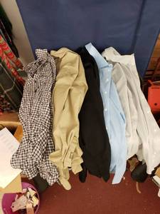 lot 8080 image: long sleeve dress shirts sz 2XL