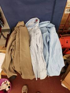 lot 8113 image: lot long sleeve dress shirts sz 2XL