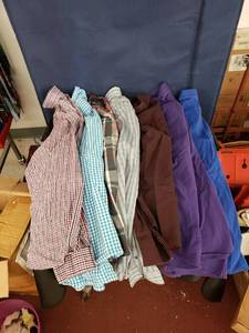 lot 8131 image: lot of long sleeve dress shirts sz XL