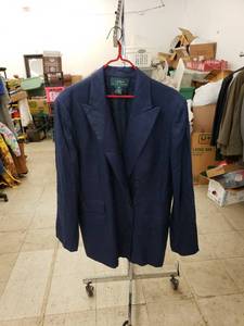 lot 8183 image: NWT Ralph Lauren blue suit coat