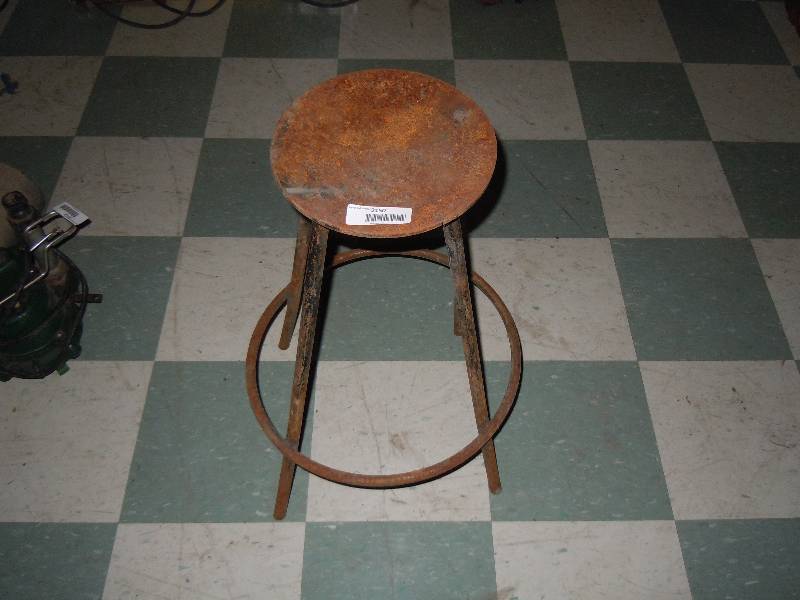 lot 2150 image: Metal Workshop stool