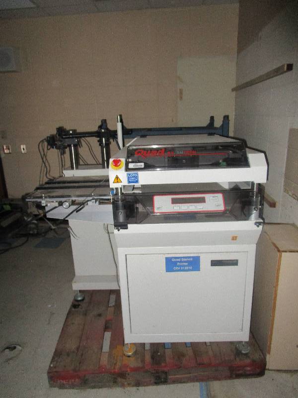 lot 2027 image: SMTech 100MV Screen Printer