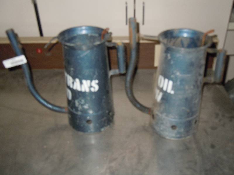lot 2207 image: Pair of oil cans