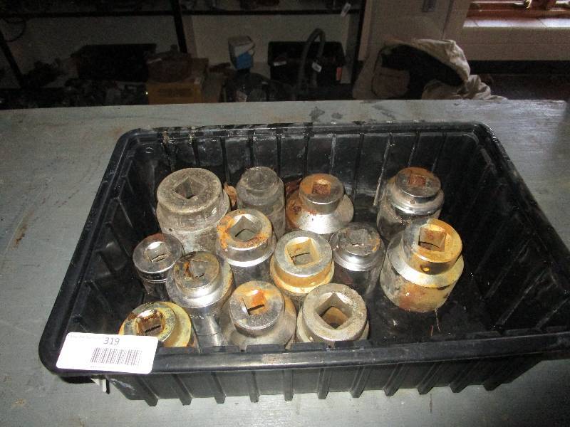 lot 319 image: Lot of large sockets