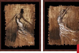 lot 49767 image: Monica Stewart Graceful Motion Wall Art Canvas(Set of 2)