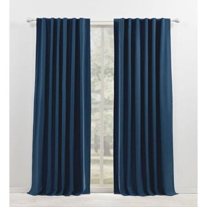 lot 49773 image: Lauren Ralph Lauren Waller Blackout Solid 100% Cotton with Lining Rod Pocket Curtain Panel