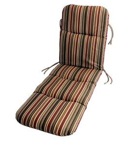 lot 49786 image: Comfort Classics Inc. Sunbrella Outdoor Chaise Cushion in Brannon Redwood