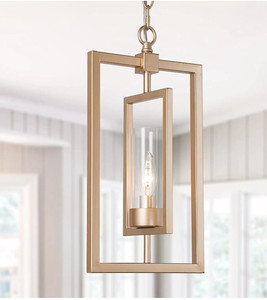 lot 49789 image: Optimant Lighting Gold Pendant Lighting