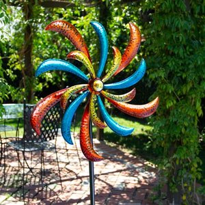 lot 49792 image: Alpine Corporation 64 Decorative Metal and Plastic Garden Stake