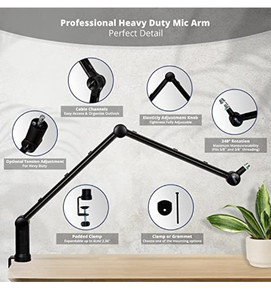 lot 49815 image: Ixtech Boom Arm - Adjustable 360° Rotatable Microphone Arm