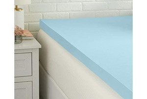 lot 49824 image: 2 - Amazon Basics Cooling Gel-Infused Memory Foam Toppers