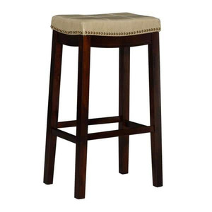 lot 49834 image: Copper Grove Ghindesti Backless Saddle-seat Bar Stool