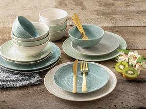 lot 49853 image: Sango Siterra Mixed 16 Piece Dinnerware Set