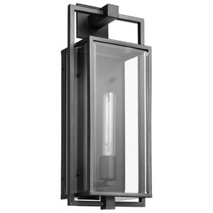 lot 49882 image: Nuvo Lighting - Exhibit - 1 Light Outdoor Large Wall Lantern In Modern Style-20