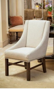 lot 49901 image: James Contemporary Fabric Upholstered Dining Chair by Christopher Knight Home MSRP $419.98