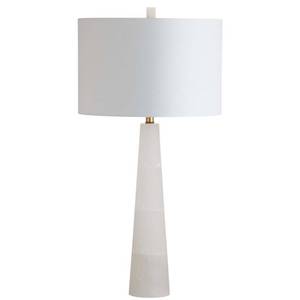 lot 49905 image: Safavieh Delilah Alabaster Solid Glam 30 in. H Table Lamp