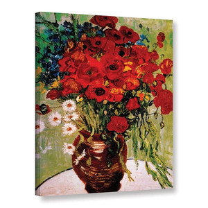 lot 49907 image: Vincent van Gogh Daises and Poppies Wrapped Canvas