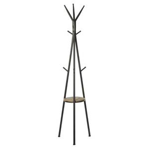 lot 49922 image: Decmode Modern iron and fir wood tripod coat rack