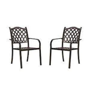 lot 372 image: two piece cast aluminum chairs OEO-160A