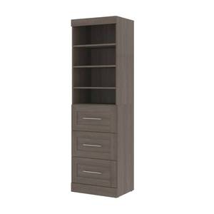 lot 374 image: Pur by Bestar 25 Storage unit in Chocolate With Drawers