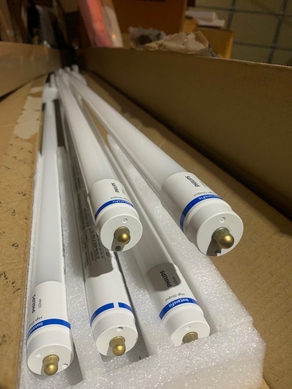 lot 331 image: 5 New 8ft Long Philips LED 35W Light Bulbs