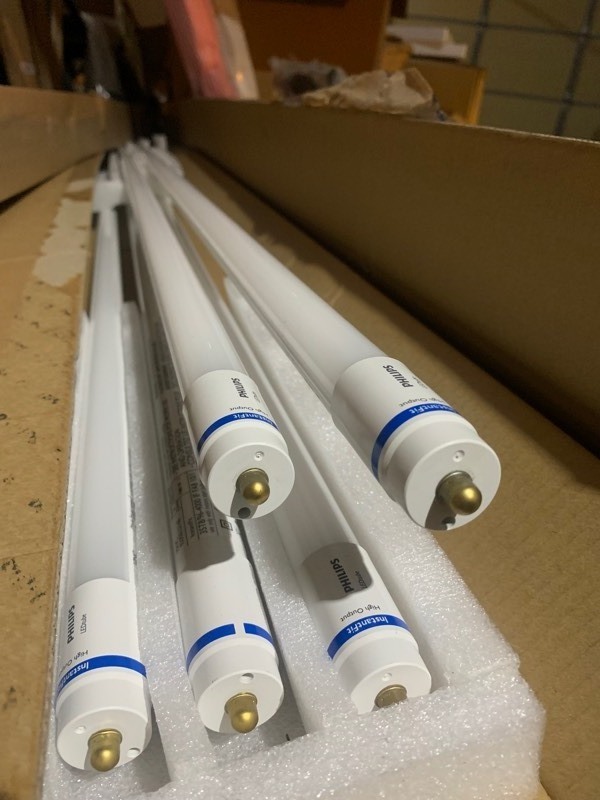 lot 333 image: 5 New 8ft Long Philips LED 35W Light Bulbs
