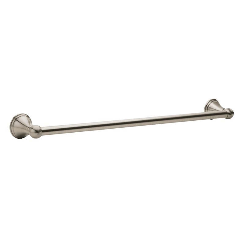 lot 168 image: New Moen Preston Collection 24 Spot Resist Bathroom Single Towel Bar, Brushed Nickel