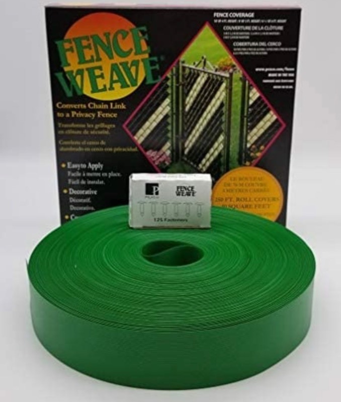 lot 178 image: New Box of Pexco Brand Fence Weave 250 Roll - Green