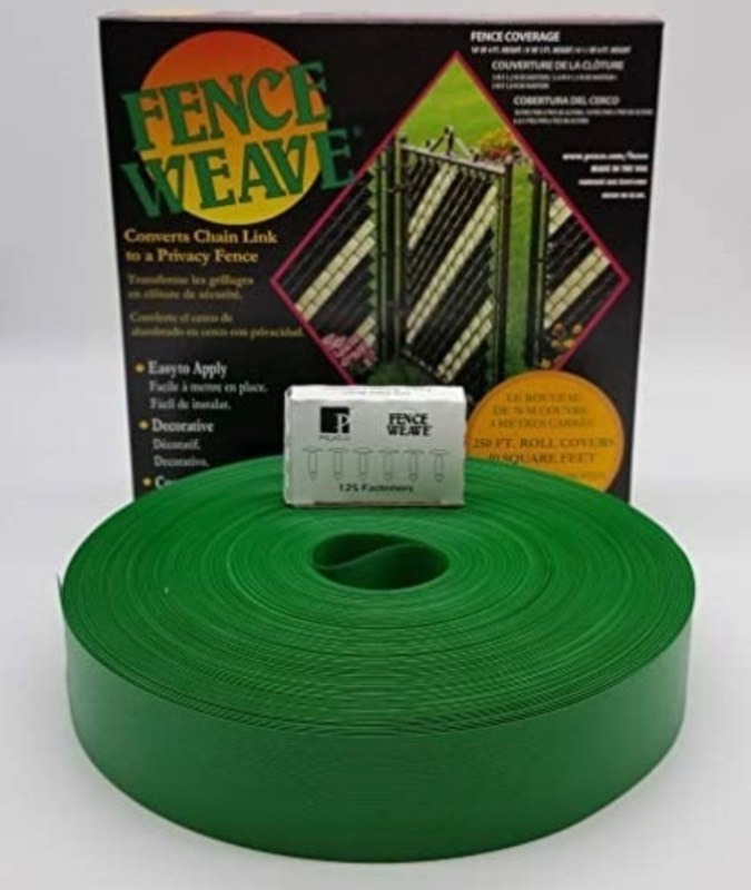 lot 179 image: New Box of Pexco Brand Fence Weave 250 Roll - Green