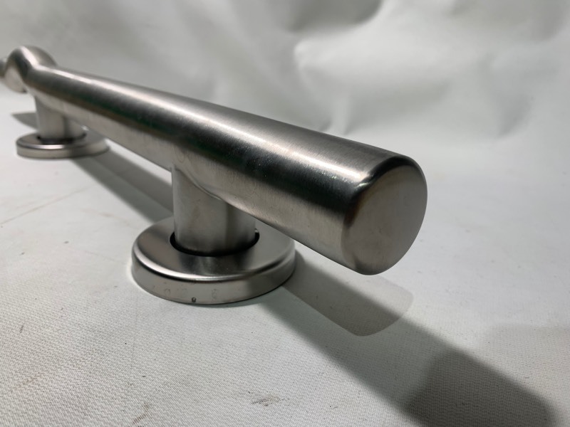lot 208 image: 1 Stainless Steel Curved Grab Bars 24