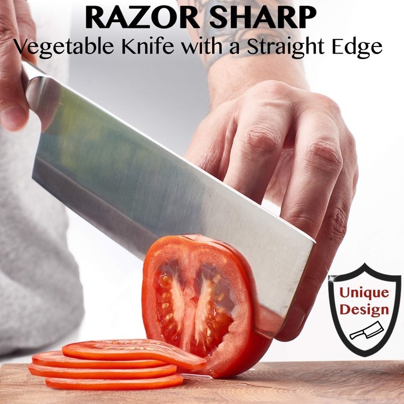lot 25 image: New TradaFor Japanese Stainless Steel Vegetable Cleaver