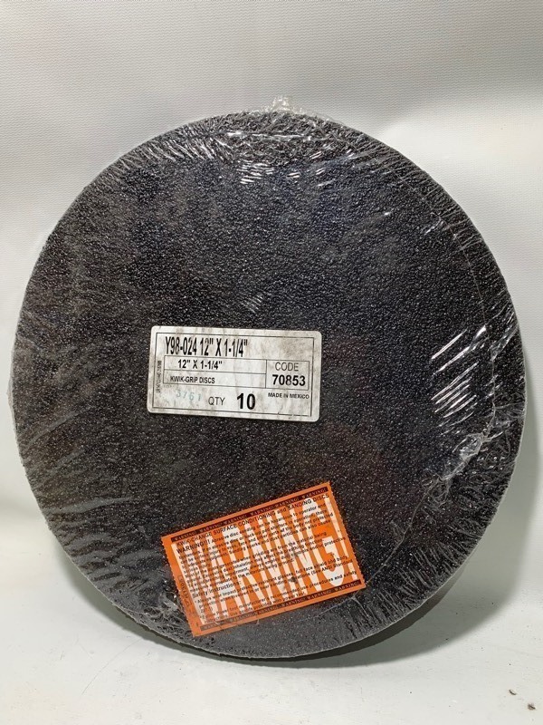 lot 263 image: New Kwik-Grip Discs Y98-024 12 X 1-14 (10pc Lot)