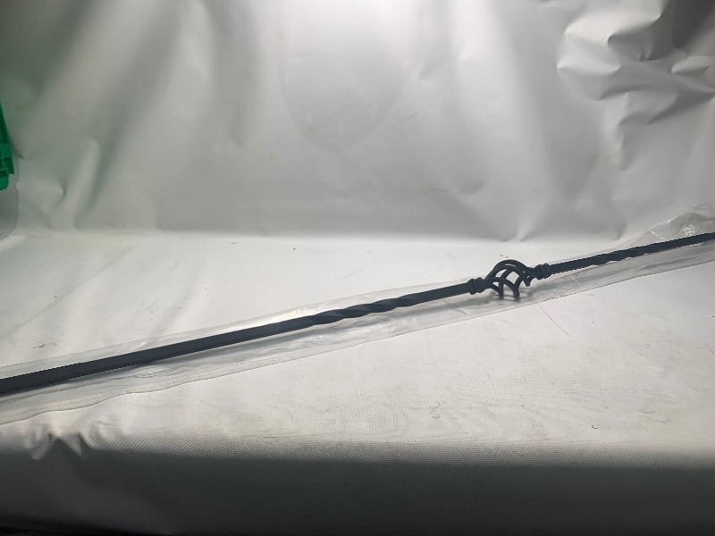 lot 334 image: 2 New Black Iron coil Pattern Baluster