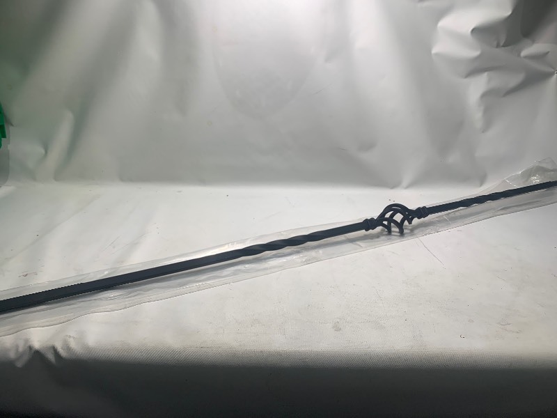 lot 335 image: 2 New Black Iron coil Pattern Baluster