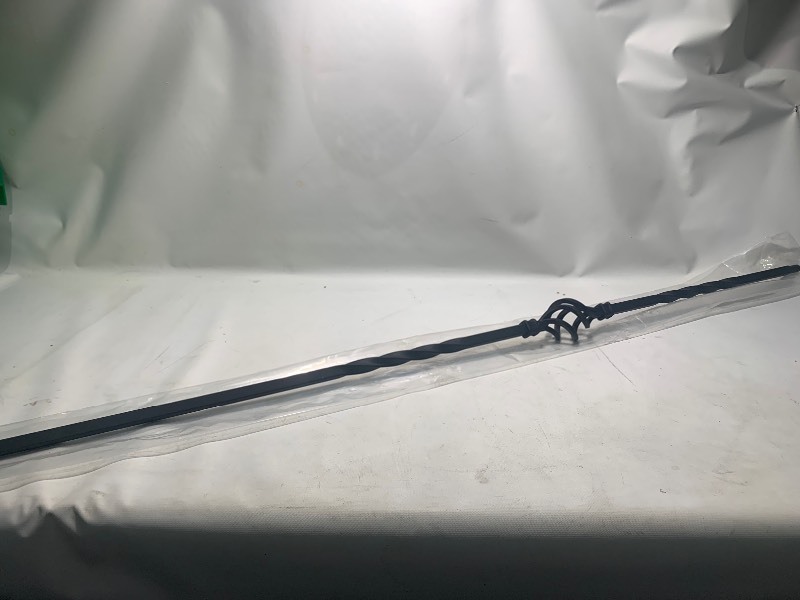 lot 336 image: 2 New Black Iron coil Pattern Baluster
