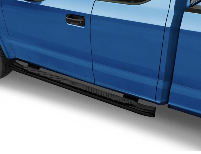 lot 8 image: Genuine Ford Step Bars - 5 Black Aluminum - Super Cab