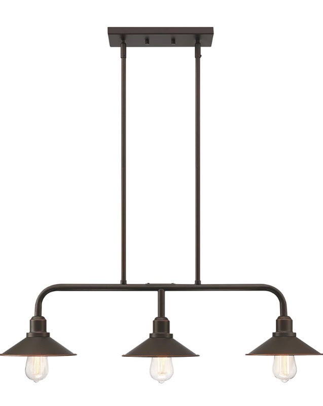 lot 358 image: MOTINI 3-Light Pendant Lighting for Kitchen Island