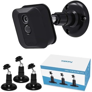 lot 83 image: New 3 Pack Blink XT  XT2 360 Degree Adjustable IndoorOutdoor Wall Camera Mount Bracket