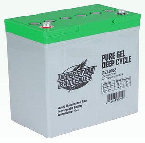 lot 29 image: 1 New Interstate Batteries 12V 50AH GRP 22NF GEL Deep Cycle  GEL0055 BATTERY