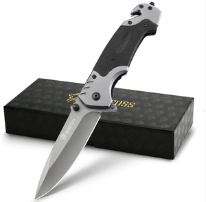 lot 49 image: New NedFoss Folding Pocket Knife w Glass Breaker and Seatbelt Cutter