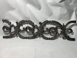 lot 978 image: 1 Solid Heavy Duty Decorative Wrought Iron Piece 8x28 (Style B)
