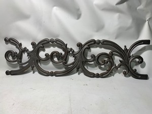 lot 979 image: 1 Solid Heavy Duty Decorative Wrought Iron Piece 8x28 (Style B)