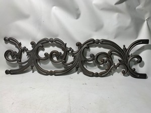 lot 977 image: 1 Solid Heavy Duty Decorative Wrought Iron Piece 8x28 (Style B)