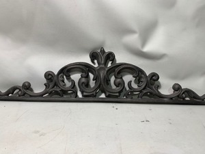 lot 991 image: 1 Solid Heavy Duty Decorative Wrought Iron Piece 5.5x23 (Style D)